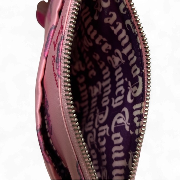 Juicy Couture Pink Lip Print Cosmetic Bag - Picture 3 of 5